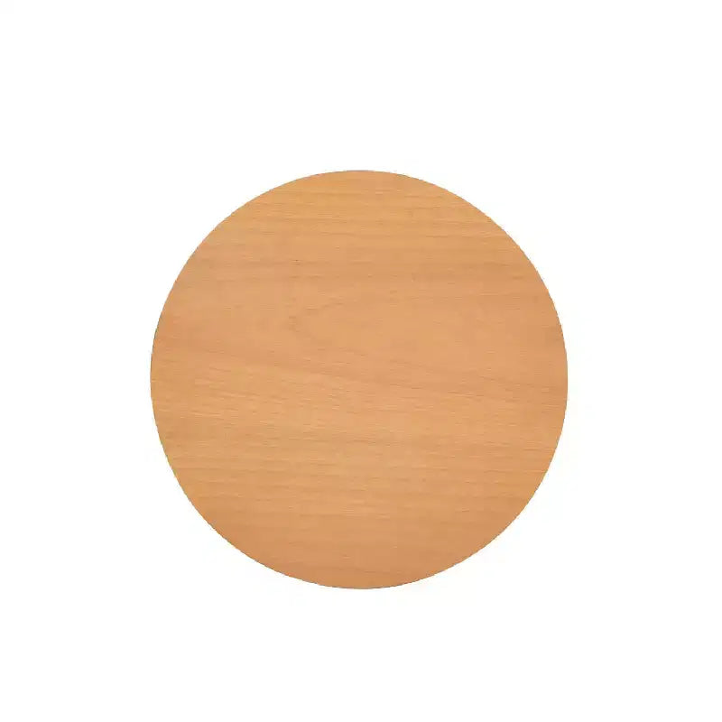 Table d'appoint Rossville 18 ronde en rotin et bois avec tiroir