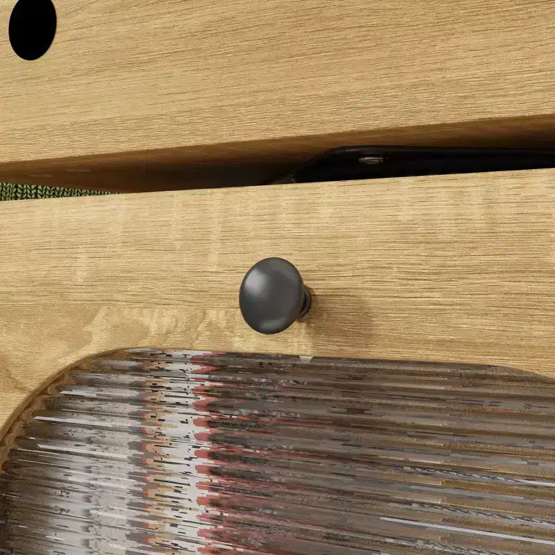 Table de chevet en forme de robot avec éclairage d'ambiance, roulettes verrouillables et fenêtre en verre trempé Rangement amusant pour chambre d'enfant