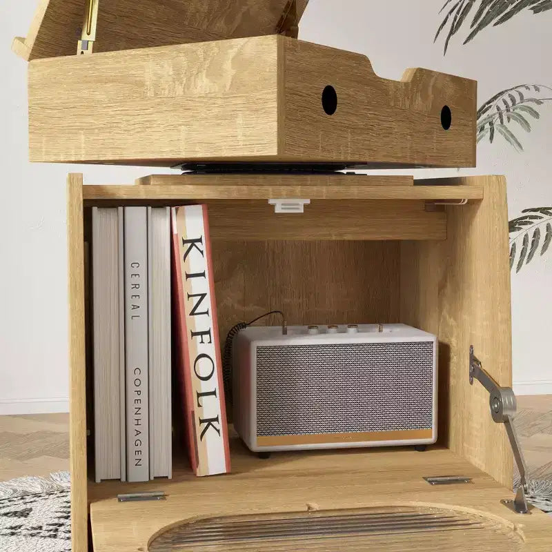 Table de chevet en forme de robot avec éclairage d'ambiance, roulettes verrouillables et fenêtre en verre trempé Rangement amusant pour chambre d'enfant
