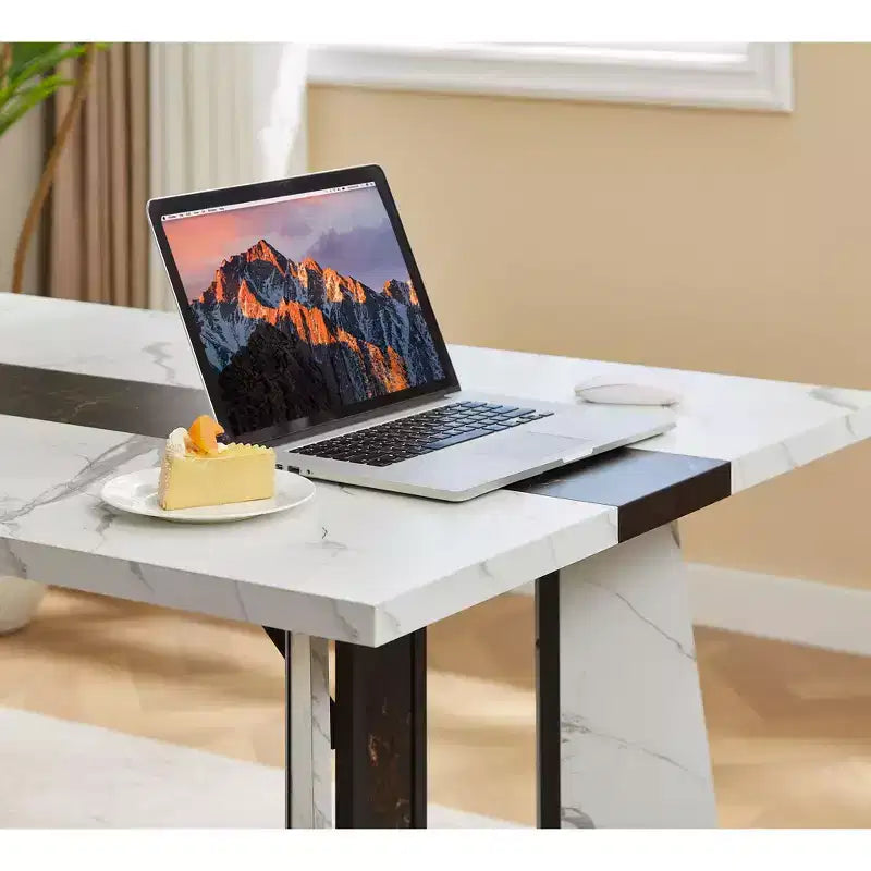 Ensemble de table à manger rectangulaire de 180 cm de long pour 8 personnes