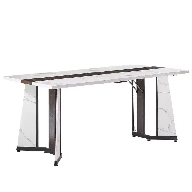 Ensemble de table à manger rectangulaire de 180 cm de long pour 8 personnes