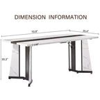 Ensemble de table à manger rectangulaire de 180 cm de long pour 8 personnes