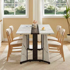 Ensemble de table à manger rectangulaire de 180 cm de long pour 8 personnes