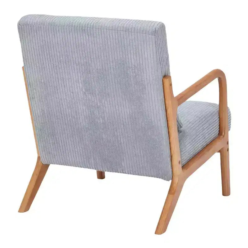 Fauteuil d'appoint moderne du milieu du siècle avec cadre en bois massif