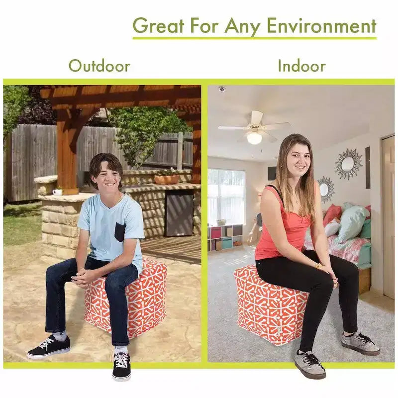Pouf cube Aruba