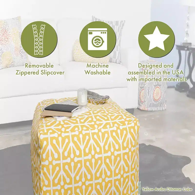 Pouf cube Aruba