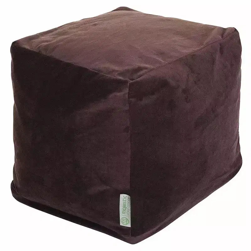 Majestic Home Goods,Cube Pouf Faux Suede
