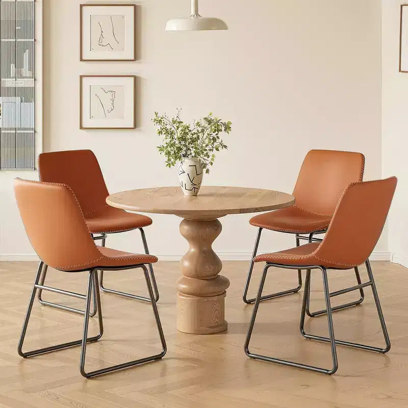 Lot de 4 chaises de cuisine et salle à manger bleu foncé