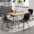 MAYEERTY Dark Blue Set of 4 Kitchen & Dining Room Chairs - Stylish Seating for Dining Spaces