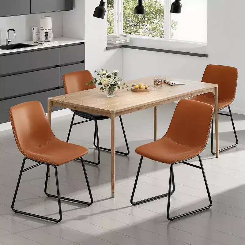 Lot de 4 chaises de cuisine et salle à manger bleu foncé