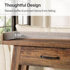 Console 2 Niveaux avec 3 Tiroirs, Table d'Appoint 70,9"