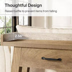 Console 2 Niveaux avec 3 Tiroirs, Table d'Appoint 70,9"