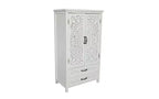 Meuble d'appoint de rangement transitionnel de 26,77'' avec 2 portes et 2 tiroirs