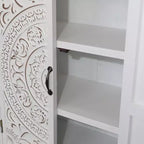 Meuble d'appoint de rangement transitionnel de 26,77'' avec 2 portes et 2 tiroirs