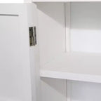 Meuble d'appoint de rangement transitionnel de 26,77'' avec 2 portes et 2 tiroirs