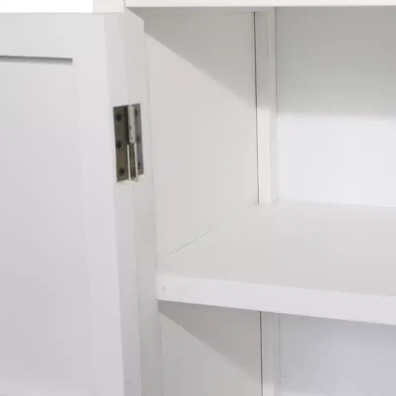 Meuble d'appoint de rangement transitionnel de 26,77'' avec 2 portes et 2 tiroirs