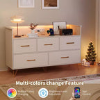 Commode en bois à 5 tiroirs avec étagère de présentation, armoire de rangement moderne pour chambre à coucher, salon, entrée