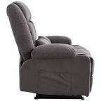 Canapé inclinable rectangulaire en tissu avec accoudoirs, surmatelas, largeur 157 cm