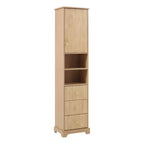 Meuble de Rangement Autonome pour Salle de Bain avec 3 Tiroirs, Étagère Réglable, Portes à Fermeture Douce