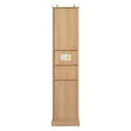 Meuble de Rangement Autonome pour Salle de Bain avec 3 Tiroirs, Étagère Réglable, Portes à Fermeture Douce