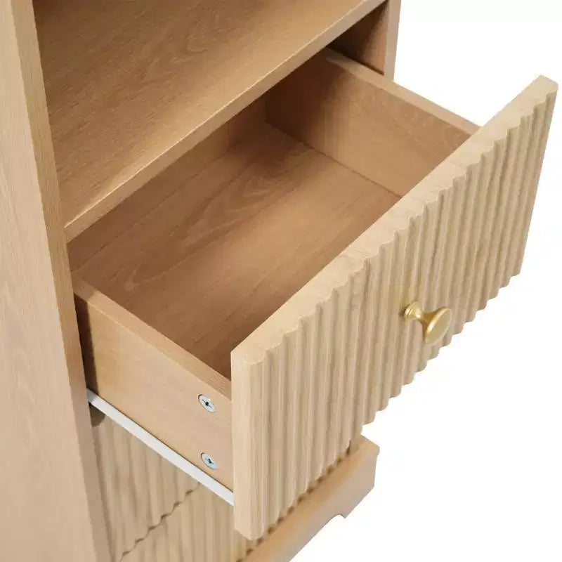 Meuble de Rangement Autonome pour Salle de Bain avec 3 Tiroirs, Étagère Réglable, Portes à Fermeture Douce