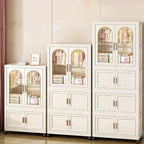 25,59 penderie pliable latérale, 25,5915,7570,87, avec porte magnétique, armoire de rangement en plastique avec roues