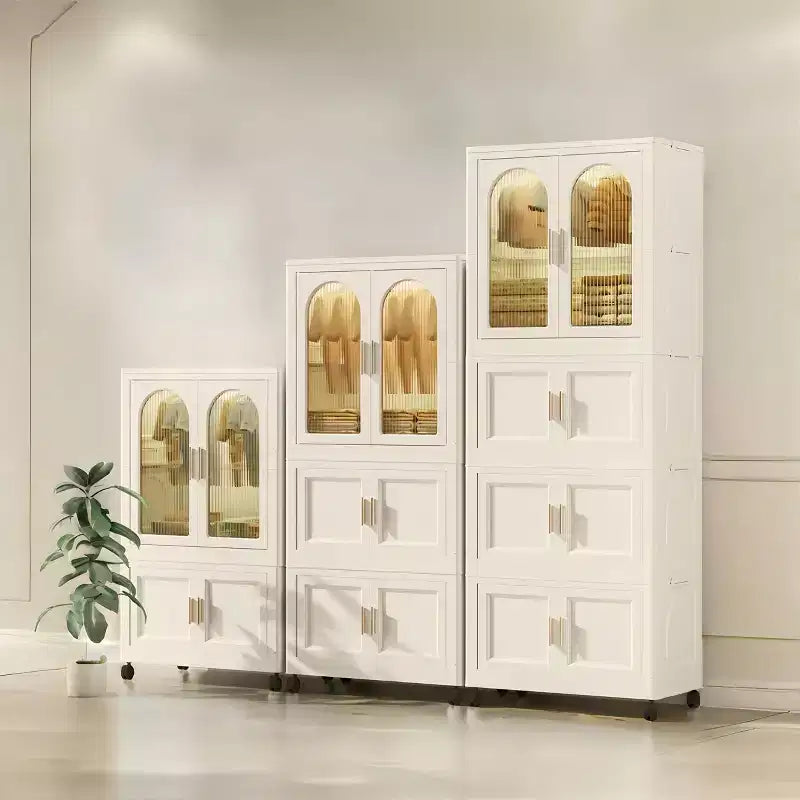 25,59 penderie pliable latérale, 25,5915,7570,87, avec porte magnétique, armoire de rangement en plastique avec roues