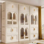 25,59 penderie pliable latérale, 25,5915,7570,87, avec porte magnétique, armoire de rangement en plastique avec roues