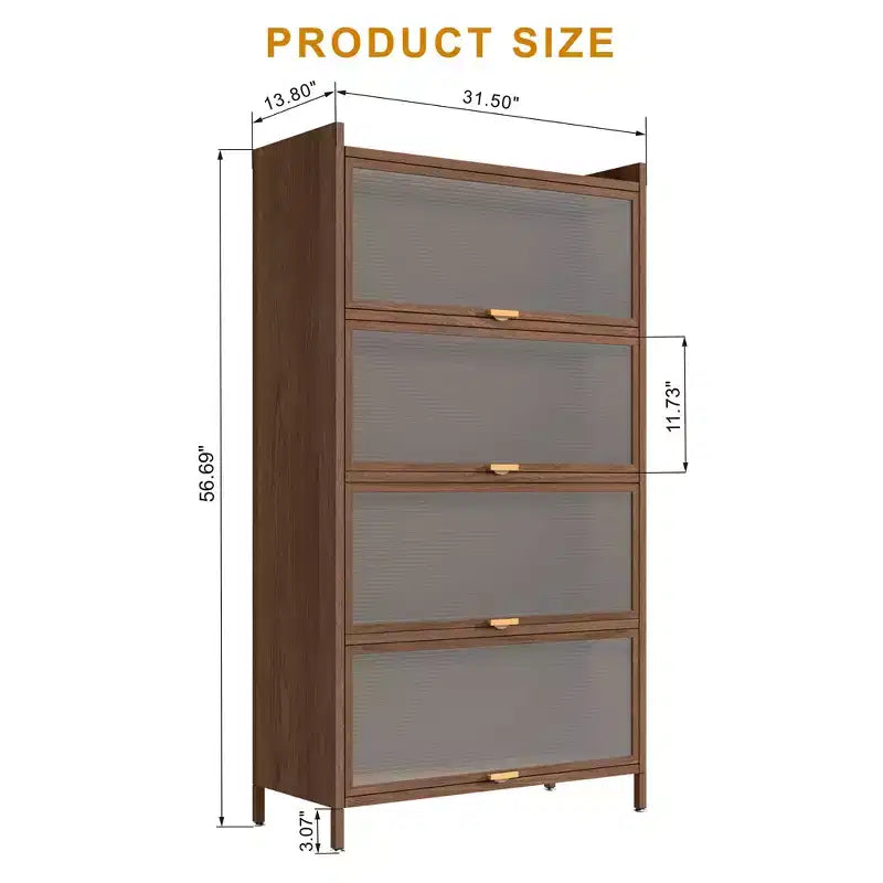 Armoire de rangement haute en métal avec 3 portes basculantes, Organisateur autoportant en acier avec un grand espace de rangement pour chambre, salon, cuisine