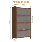 Armoire de rangement haute en métal avec 3 portes basculantes, Organisateur autoportant en acier avec un grand espace de rangement pour chambre, salon, cuisine