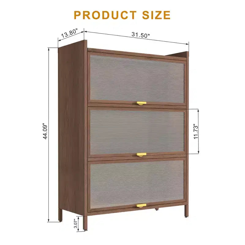 Armoire de rangement haute en métal avec 3 portes basculantes, Organisateur autoportant en acier avec un grand espace de rangement pour chambre, salon, cuisine