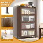 Armoire de rangement haute en métal avec 3 portes basculantes, Organisateur autoportant en acier avec un grand espace de rangement pour chambre, salon, cuisine