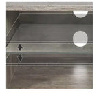 Meuble TV LED avec prises de courant et étagères de rangement pour téléviseurs 70/65/60 pouces, console multimédia de meuble TV pour salon
