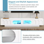 Meuble TV de ferme pour téléviseur de 70 pouces, meuble de rangement de 63 pouces, console multimédia moderne pour salon, chambre (blanc)