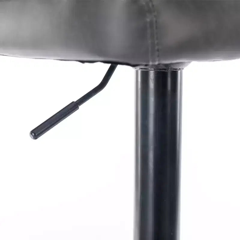 Lot de 2 tabourets de bar modernes bordeaux pivotants, hauteur réglable, dossier capitonné