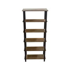 Étagère 5 tablettes Pomona 70 po en métal et bois massif, naturelle