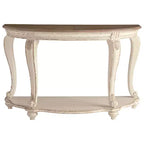 Table Console Blanc/Marron