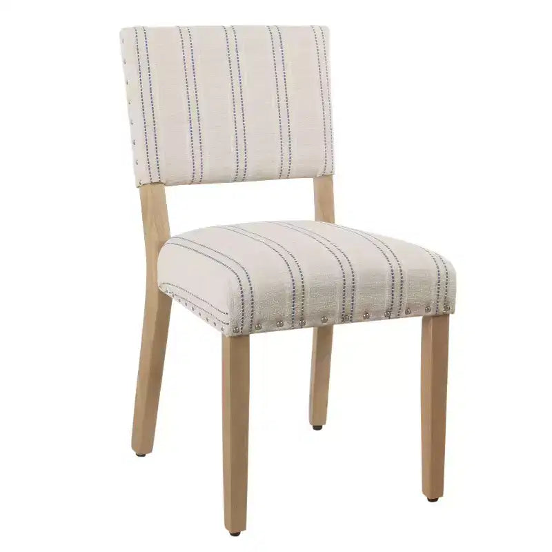 Lot de 2 chaises de salle à manger à rayures