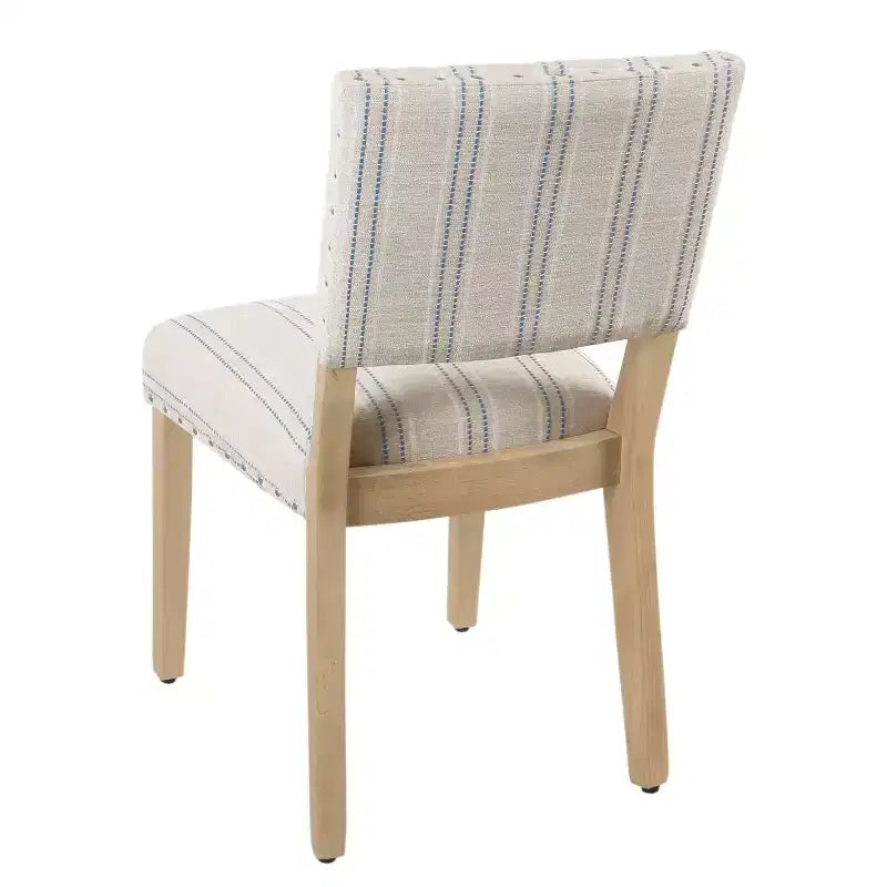 Lot de 2 chaises de salle à manger à rayures