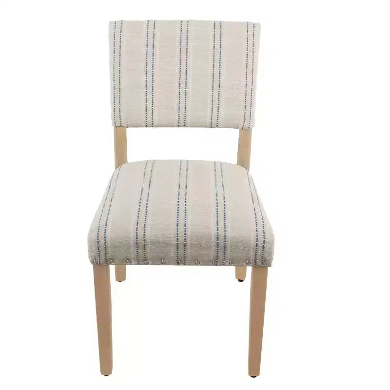 Lot de 2 chaises de salle à manger à rayures