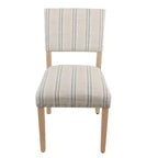 Lot de 2 chaises de salle à manger à rayures