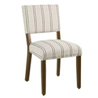 Lot de 2 chaises de salle à manger à rayures
