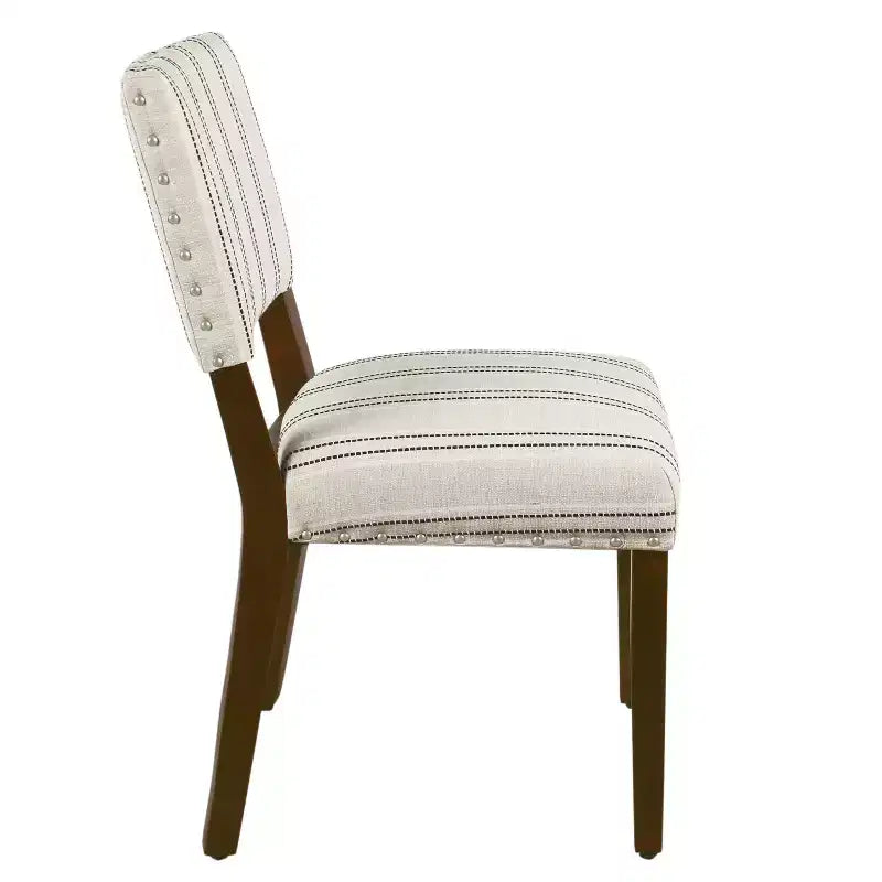 Lot de 2 chaises de salle à manger à rayures