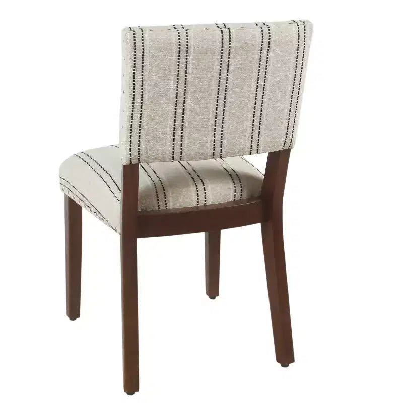 Lot de 2 chaises de salle à manger à rayures