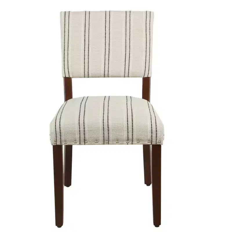 Lot de 2 chaises de salle à manger à rayures