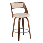 Lot de 2 tabourets de bar rembourrés hauteur comptoir