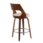 Lot de 2 tabourets de bar rembourrés hauteur comptoir