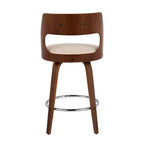 Lot de 2 tabourets de bar rembourrés hauteur comptoir
