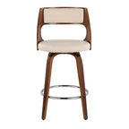 Lot de 2 tabourets de bar rembourrés hauteur comptoir