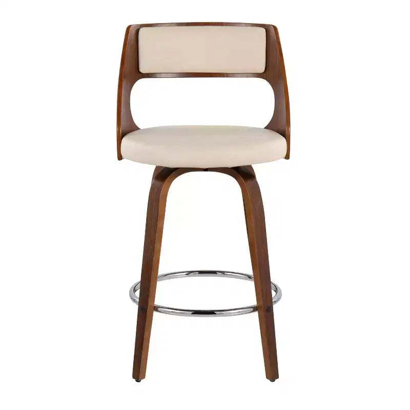 Lot de 2 tabourets de bar rembourrés hauteur comptoir
